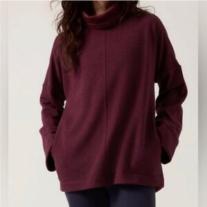 NWOT Athleta Cozy Karma Funnel Neck Pullover Size XS